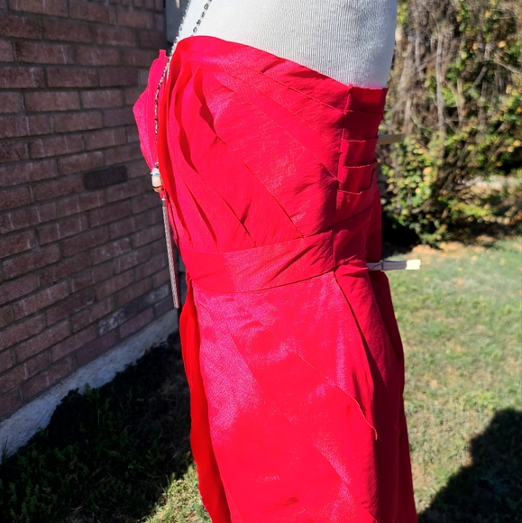 Max & Cleo strapless 🍒 red dress - Picture 4 of 9